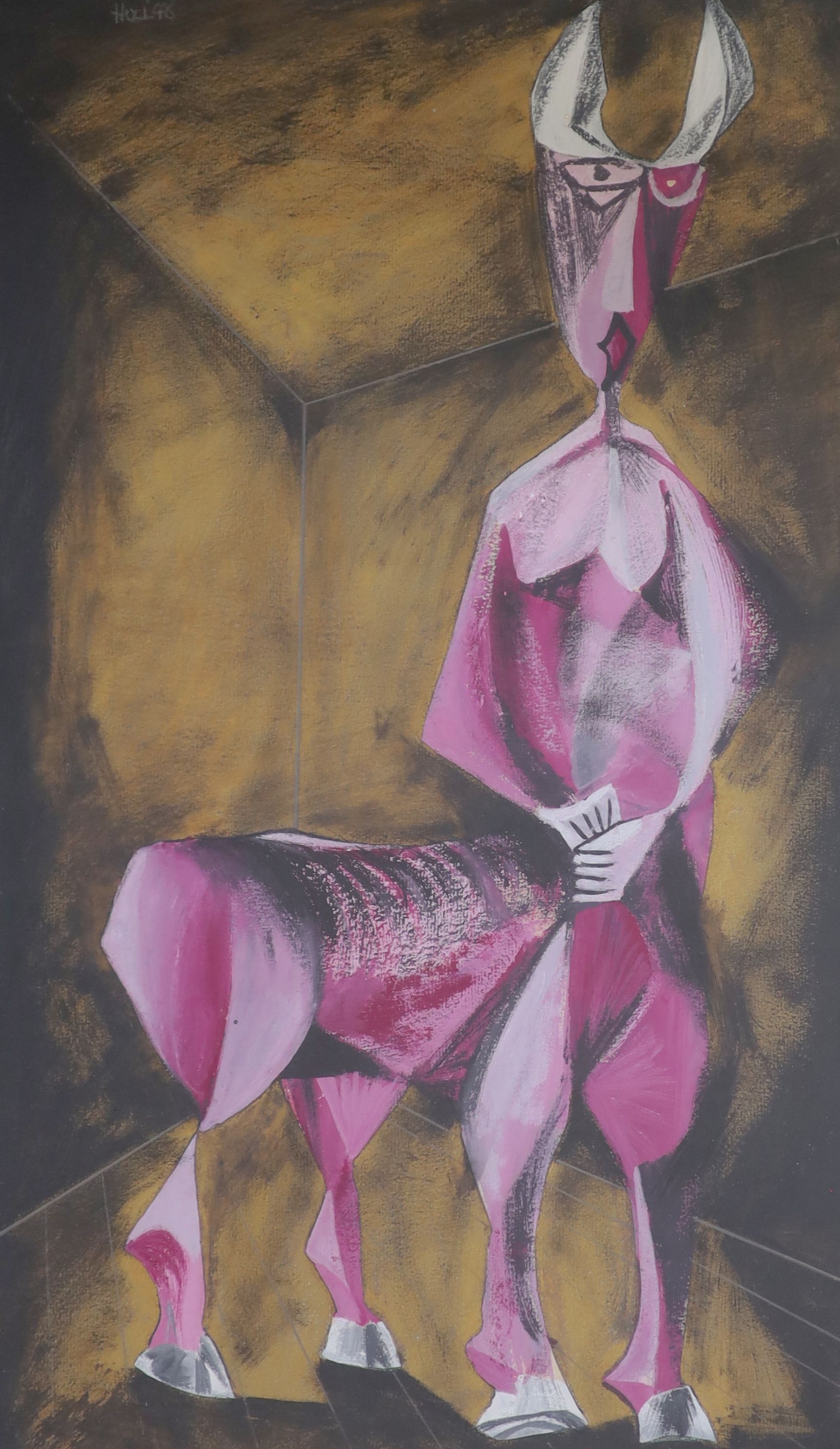 James Hull (1921-1990), Centaur, pencil and gouache on paper, 52 x 32cm